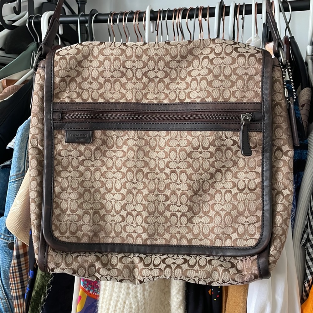 Coach Signature Jacquard Map Bag F70699 - Picture 2 of 12